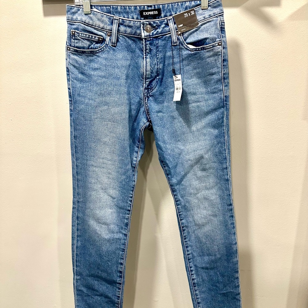 Express Women's Blue Skinny Stretch 29 x 30 - Picture 5 of 12